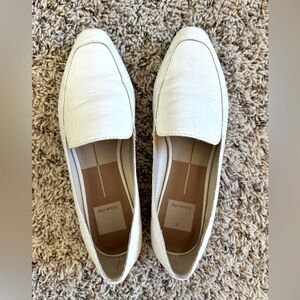 Dolce Vita white loafers